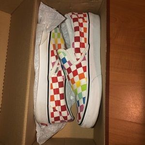 Vans classic slip on rainbow